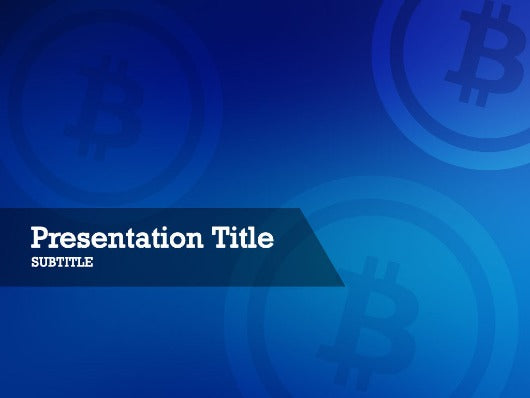 Free Bitcoin Powerpoint template and Google Slides theme