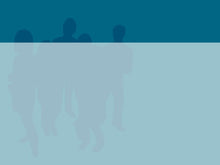Load image into Gallery viewer, free-group-of-people-silhoutte-on-teal-background-powerpoint-background
