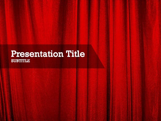 free-red-curtain-PPT-template