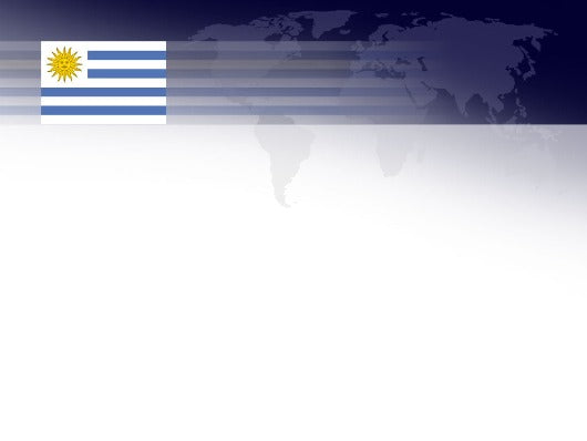 Free flag of Uruguay Powerpoint template and Google Slides theme