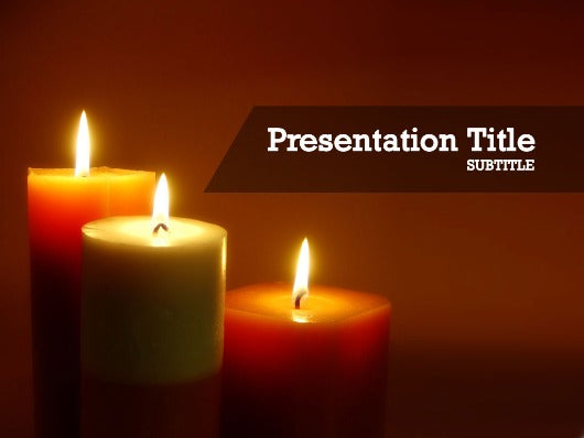 free-warm-candle-light-PPT-template