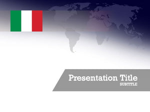 free Italy flag PPT template