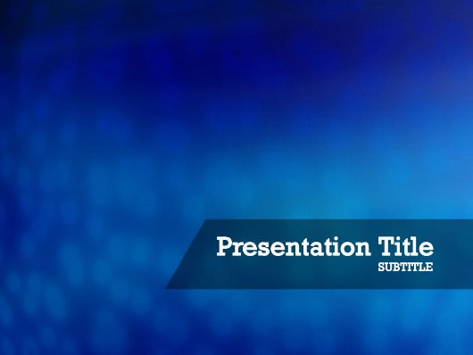 Blue Powerpoint Template Fondo