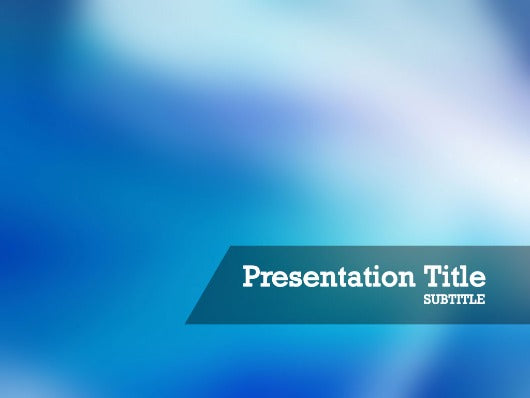 Free blue light PowerPoint template and Google Slides theme