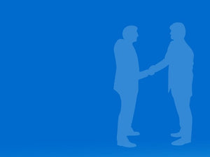 free business handshake between men Google Slides theme