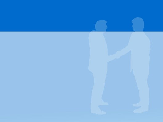 Handshake For Powerpoint Textless Free blue handshake silhouette PowerPoint template and Google Slides t