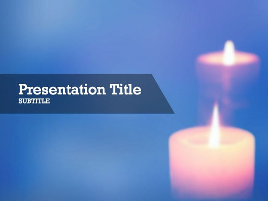 free-candle-lights-PPT-template