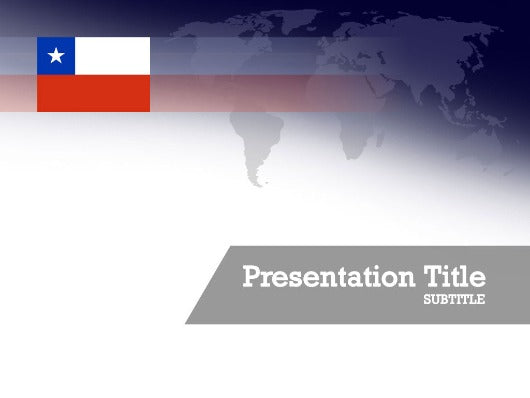 Free flag of Chile Powerpoint template and Google Slides theme