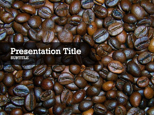 free coffee beans PPT template