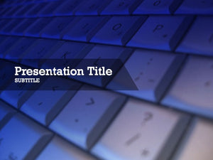Presentation Computer Keyboard Free computer keyboard Powerpoint template and Google Slides theme
