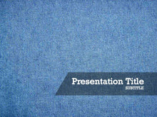Load image into Gallery viewer, free-denim-fabric-PPT-template
