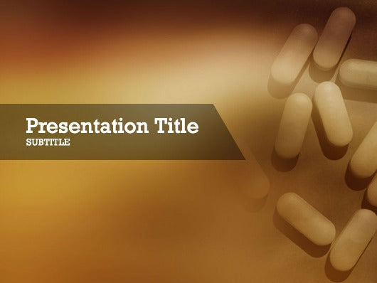 Free prescription pills Powerpoint template and Google Slides theme