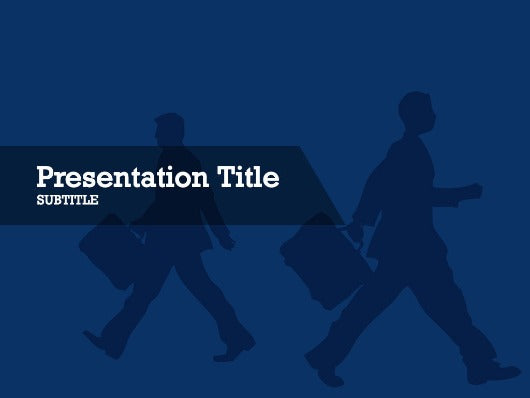 free-executives-sihouette-with-briefcases-PPT-template
