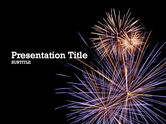 free-fireworks-PPT-template