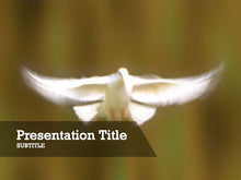 Load image into Gallery viewer, free-flying-white-dove-PPT-template
