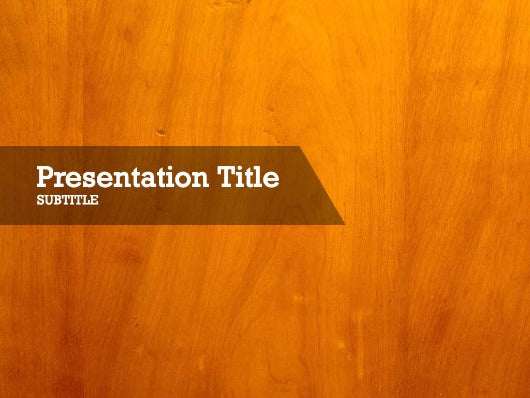 Wood Powerpoint Template