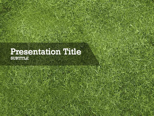 Turf Powerpoint Background Tent For Camping On Grass PowerPoint