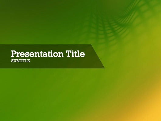free-green-grid-shadow-PPT-template