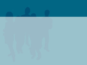 free-group-of-people-silhoutte-on-teal-background-powerpoint-background