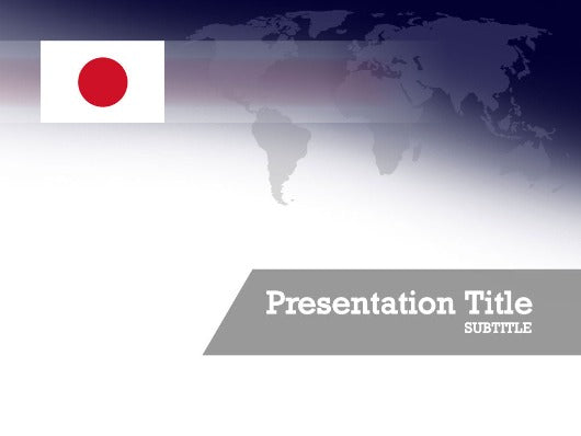free-japan-flag-PPT-template