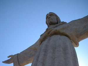 free-jesus-christ-statue-Google-Slides-theme