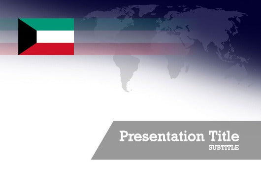 free-kuwait-flag-PPT-template