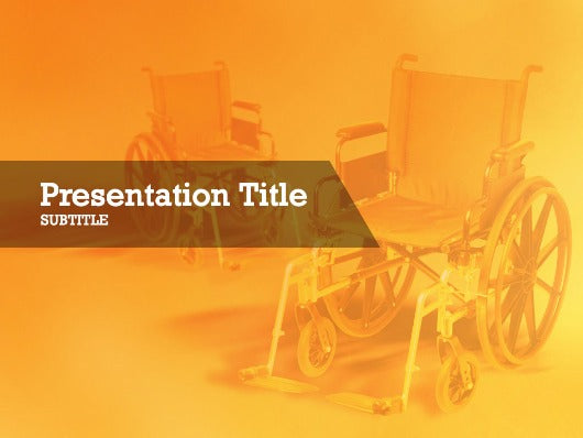 Free wheelchair Powerpoint template and Google Slides theme