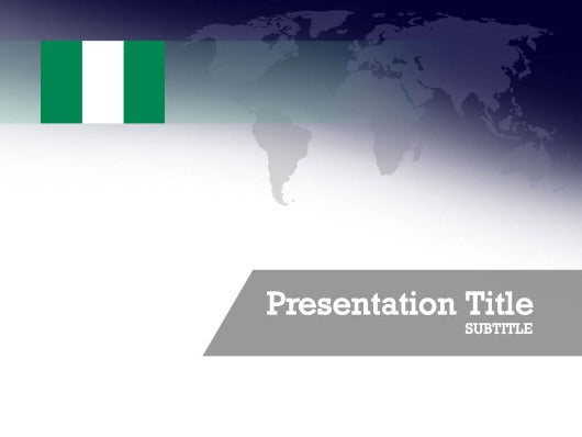free Nigeria flag PPT template
