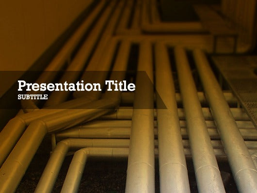 Free gas pipes Powerpoint template and Google Slides theme