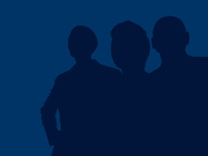 free-people-silhouttes-on-a-blue-background-Google-Slides-theme