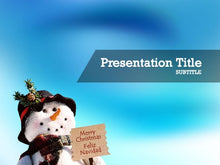 Load image into Gallery viewer, free-snowman-PPT-template
