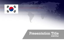 Cargar imagen en el visor de la galería, free-south-korea-flag-PPT-template

